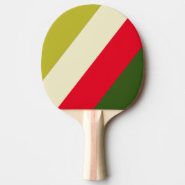 Retro Rugby Färgglad Randig Pingisracket