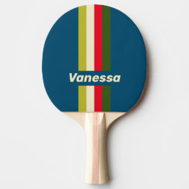 Retro Rugby Pin Streckad med Namn Pingisracket