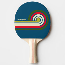 Retro Rugby-ränder med namn Pingisracket