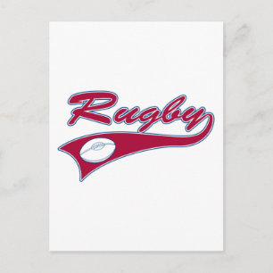 Retro Rugby Vykort