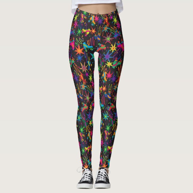 Retro Rulla Rink Leggings (Framsida)