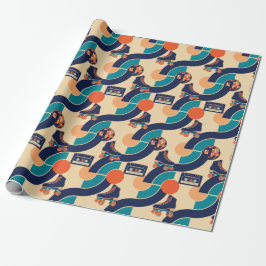 Retro Rulldisco Presentpapper