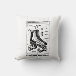 Retro Rullskridsko T-Shirt Kudde