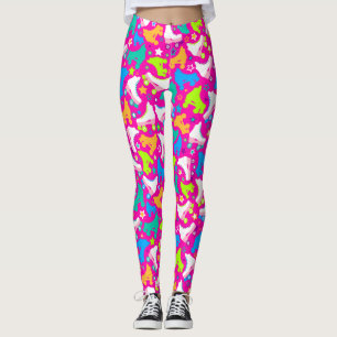 Retro rullskridskorneonstrålkastare på rosor leggings