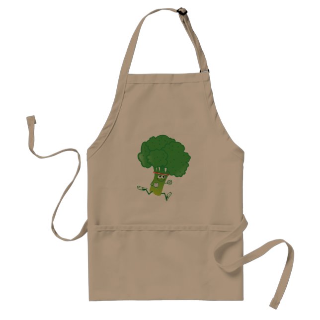Retro Running Broccoli Förkläde (Framsidan)