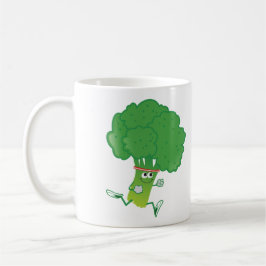 Retro Running Broccoli Kaffemugg