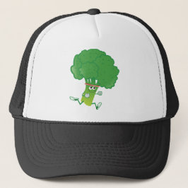 Retro Running Broccoli Truckerkeps