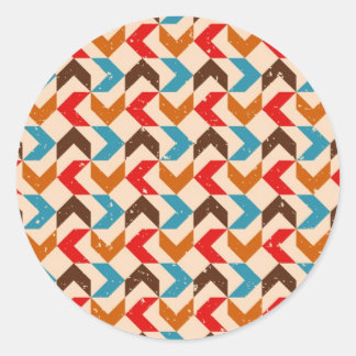 Retro Runt Klistermärke