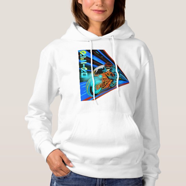 Retro Rush: Neon Velocity T Shirt (Framsida)