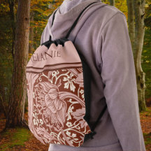 Retro Rust Blommigt Art nouveau May Morris Arcadia
