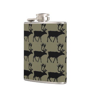 Retro rustic Elk moose hjort mönster Fickplunta