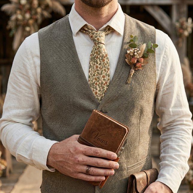 Retro Rustic Floral Olive Green Vine Pattern Slips (Skapare uppladdad)