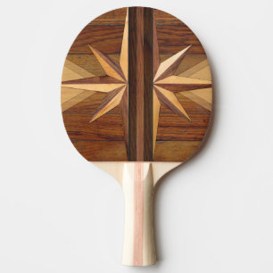 Retro Rustic Wood Pingisracket