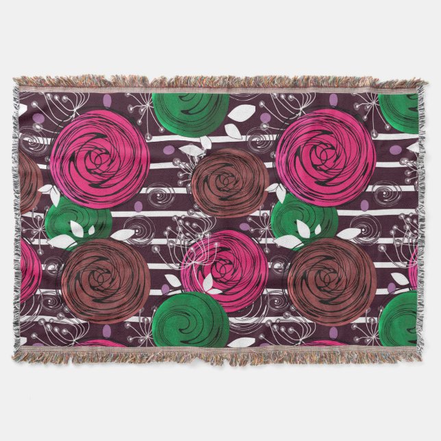 Retro, rustik, folk filt (Framsidan)