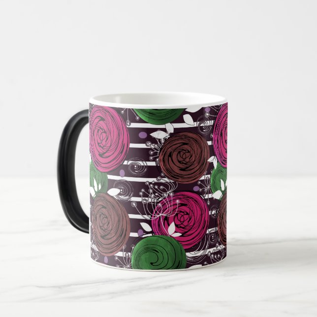 Retro, rustik, folk magisk mugg (Framsida vänster)