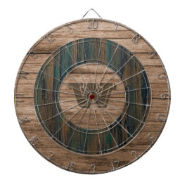 Retro Rustik Trä Personlig Dartboard Darttavla