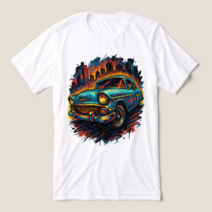 Retro Rutt Urban Stil T Shirt