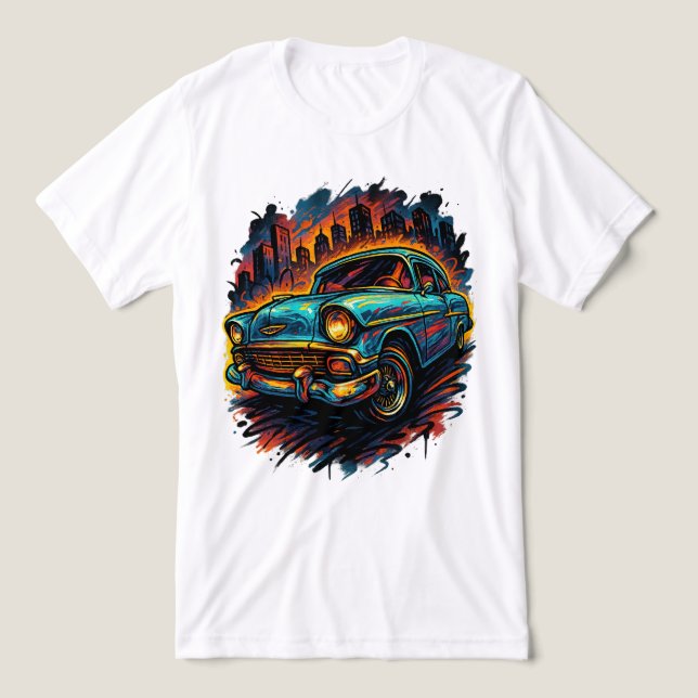 Retro Rutt Urban Stil T Shirt (Design Framsida)