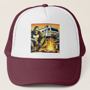 Retro RV Sasquatch Camping Keps
