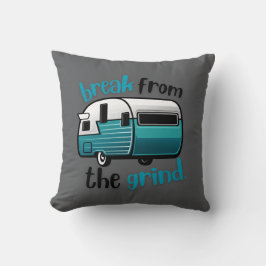 Retro RV Teal BFTG Pillow Kudde
