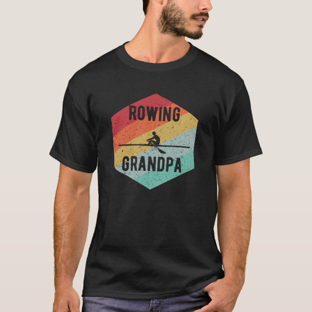 Retro Rving Grandpa 70's Rowers Gift T Shirt (Framsida)