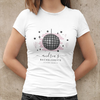 Retro Rymd Disco Sängkammarparty Brudtärna T Shirt