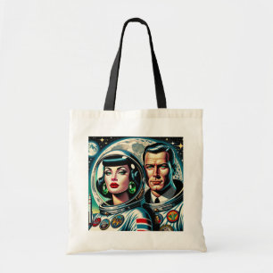 Retro rymdastronauter tygkasse