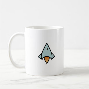 Retro Rymdskepp Kaffemugg