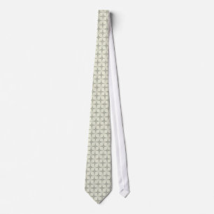Retro sagolikt Tie, svart och elfenben Slips