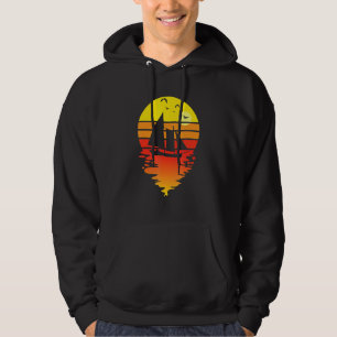 Retro Sailboat Sailing Boat Owner Sailing Sailing Hoodie