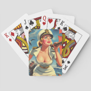 Retro Sailor Pin-up Casinokort