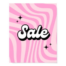 Retro Sale Sign, Rosa Sale Poster, Boutique Store