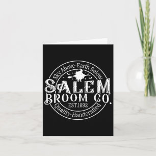 Retro Salem Kvast Company Est 1692 Massachusetts H Kort