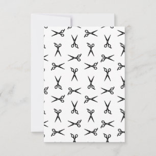 Retro salonghår Scissors Tack Kort