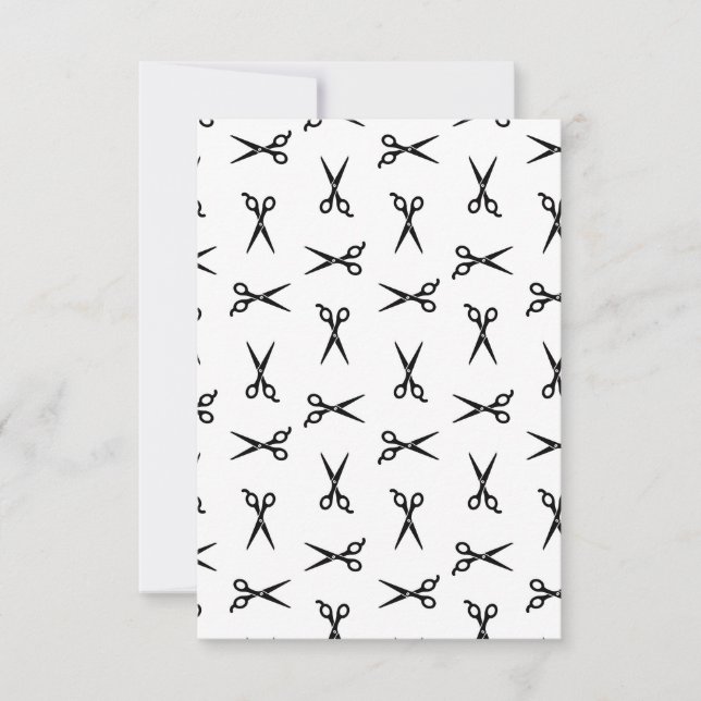 Retro salonghår Scissors Tack Kort (Framsida)
