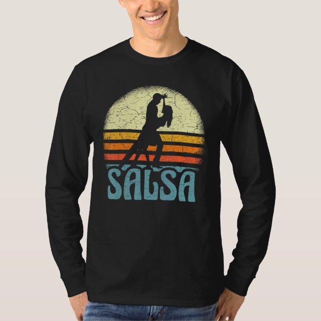 Retro Salsa Latin för latinsk musik Dance Salsa T Shirt (Framsida)