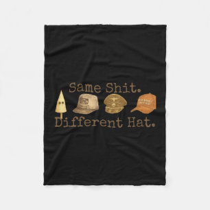 Retro Samma Annorlunda Hatt Rolig Trump Politisk H Fleecefilt