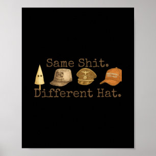 Retro Samma Annorlunda Hatt Rolig Trump Politisk H Poster