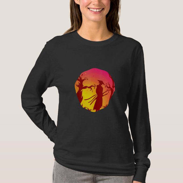 Retro Samurai Japan Ninja Sinobi Swords Katana Ken T Shirt (Framsida)