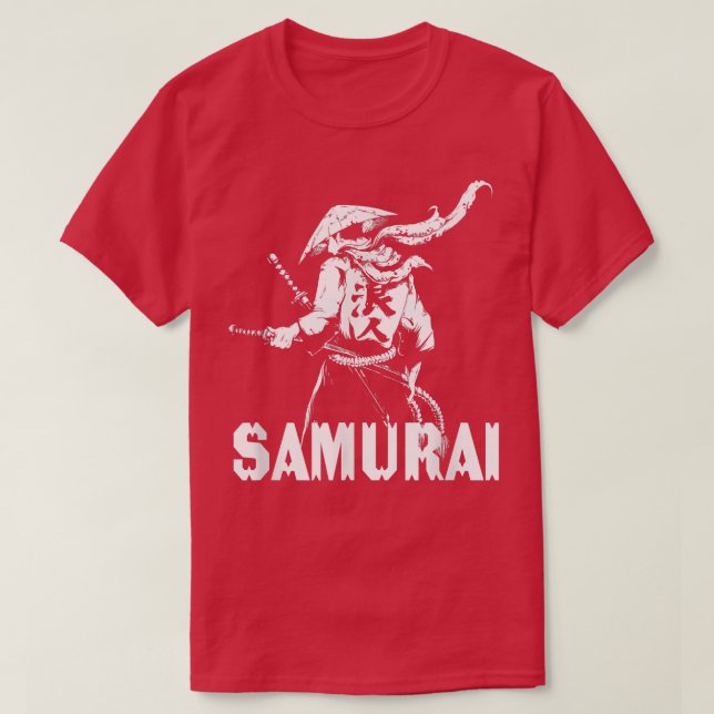 Retro Samurai Warrior Japanska Samurai Ronin Funny T Shirt (Design framsida)