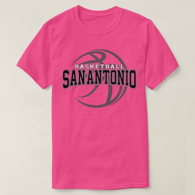 Retro San Antonio Basketball 1 T Shirt (Design framsida)