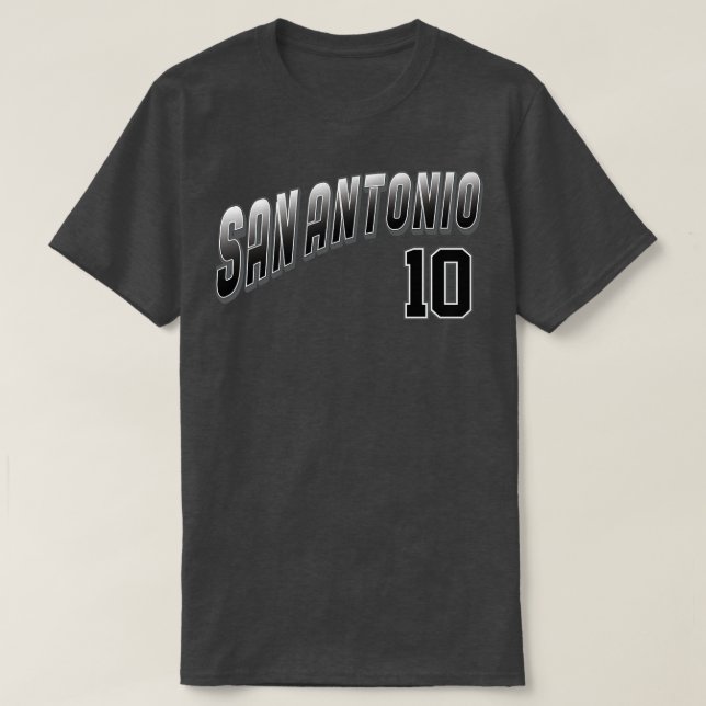 Retro San Antonio nummer 10 1 T Shirt (Design framsida)