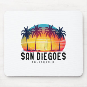 Retro San Diego Beacher California Surfing Surfboa Musmatta
