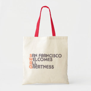 Retro San Francisco bylte Tygkasse
