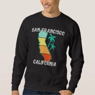 Retro San Francisco California Apparel Lång Ärmad Tröja