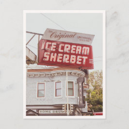 Retro San Francisco Swensons Neon Sign Photo Vykort