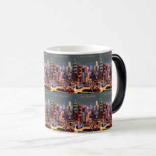 Retro San Francisco Travel Golden California Magisk Mugg