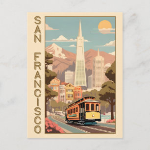 Retro San Francisco Vykort