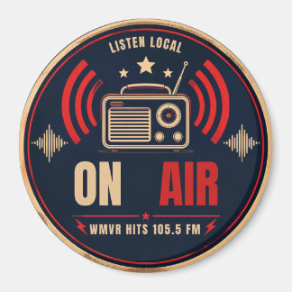 Retro-sändning "ON AIR" Radio Magnet