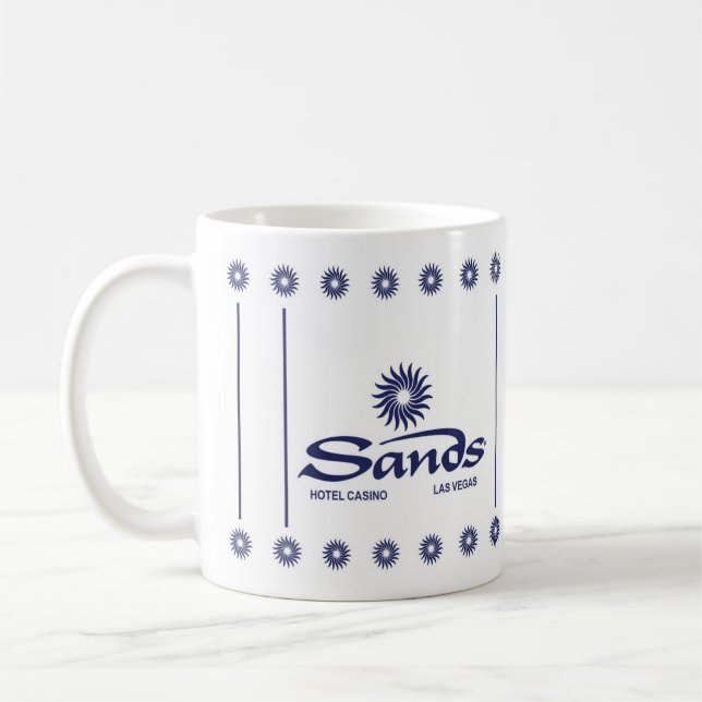 Retro Sands Casino stil design Kaffe Mugg (Vänster)
